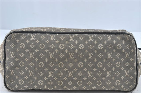 Auth Louis Vuitton Monogram Idylle Neverfull MM Tote Bag Navy M40514 LV J1851