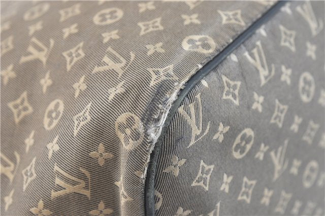 Auth Louis Vuitton Monogram Idylle Neverfull MM Tote Bag Navy M40514 LV J1851