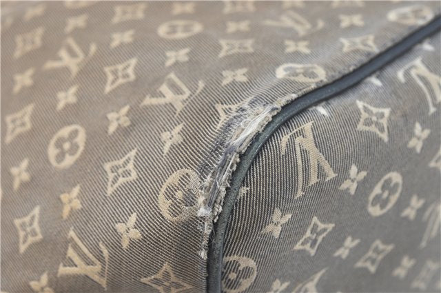 Auth Louis Vuitton Monogram Idylle Neverfull MM Tote Bag Navy M40514 LV J1851