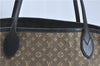 Auth Louis Vuitton Monogram Idylle Neverfull MM Tote Bag Navy M40514 LV J1851