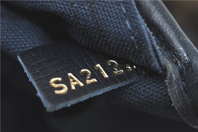 Auth Louis Vuitton Monogram Idylle Neverfull MM Tote Bag Navy M40514 LV J1851