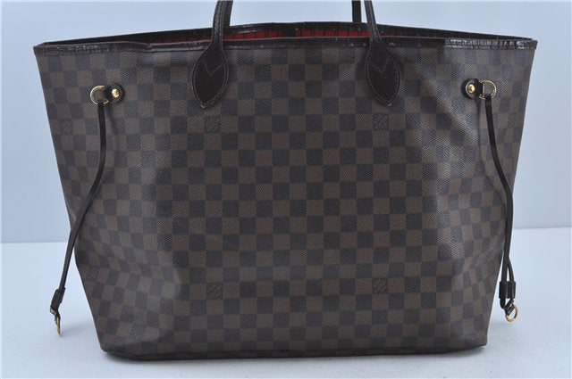 Authentic Louis Vuitton Damier Neverfull GM Shoulder Tote Bag N51106 LV J3592