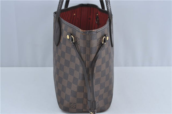Authentic Louis Vuitton Damier Neverfull PM Shoulder Tote Bag N51109 LV J4296
