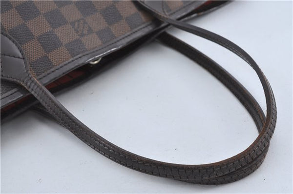 Authentic Louis Vuitton Damier Neverfull PM Shoulder Tote Bag N51109 LV J4296