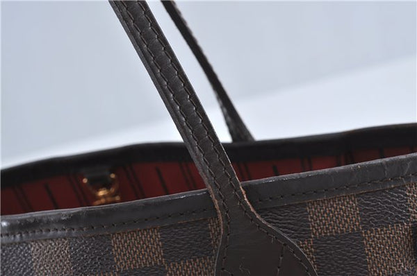 Authentic Louis Vuitton Damier Neverfull PM Shoulder Tote Bag N51109 LV J4296
