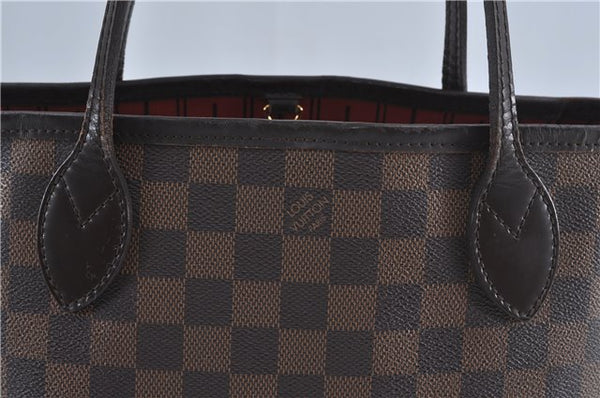 Authentic Louis Vuitton Damier Neverfull PM Shoulder Tote Bag N51109 LV J4296