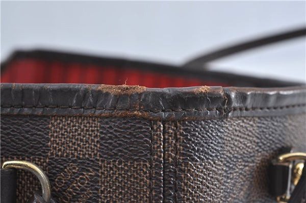 Authentic Louis Vuitton Damier Neverfull PM Shoulder Tote Bag N51109 LV J4296