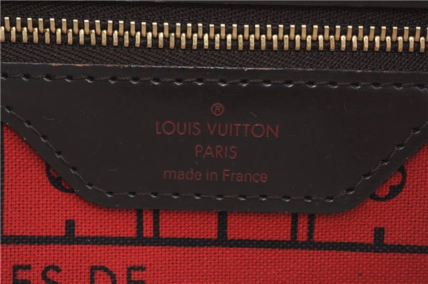 Authentic Louis Vuitton Damier Neverfull PM Shoulder Tote Bag N51109 LV J4296