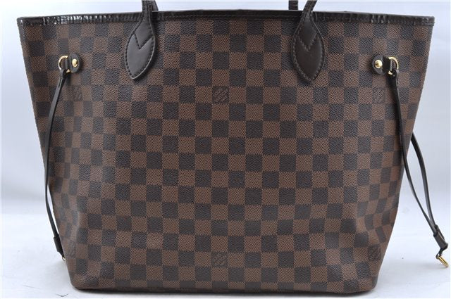 Authentic Louis Vuitton Damier Neverfull MM Shoulder Tote Bag N41358 LV J5121