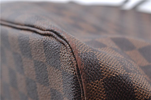 Authentic Louis Vuitton Damier Neverfull MM Shoulder Tote Bag N41358 LV J5121