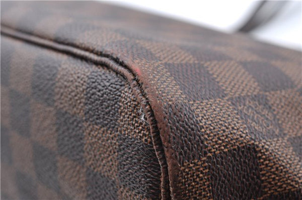 Authentic Louis Vuitton Damier Neverfull MM Shoulder Tote Bag N41358 LV J5121