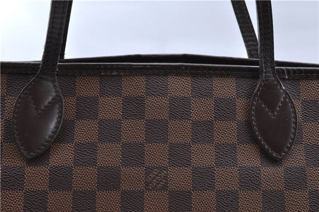 Authentic Louis Vuitton Damier Neverfull MM Shoulder Tote Bag N41358 LV J5121
