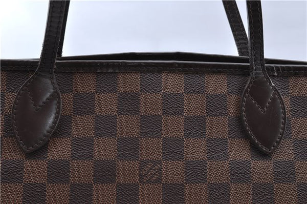 Authentic Louis Vuitton Damier Neverfull MM Shoulder Tote Bag N41358 LV J5121