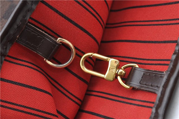 Authentic Louis Vuitton Damier Neverfull MM Shoulder Tote Bag N41358 LV J5121