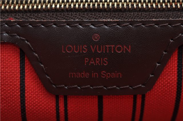 Authentic Louis Vuitton Damier Neverfull MM Shoulder Tote Bag N41358 LV J5121