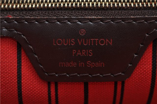 Authentic Louis Vuitton Damier Neverfull MM Shoulder Tote Bag N41358 LV J5121