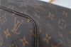Authentic Louis Vuitton Monogram Neverfull GM Shoulder Tote Bag M40157 LV J5985