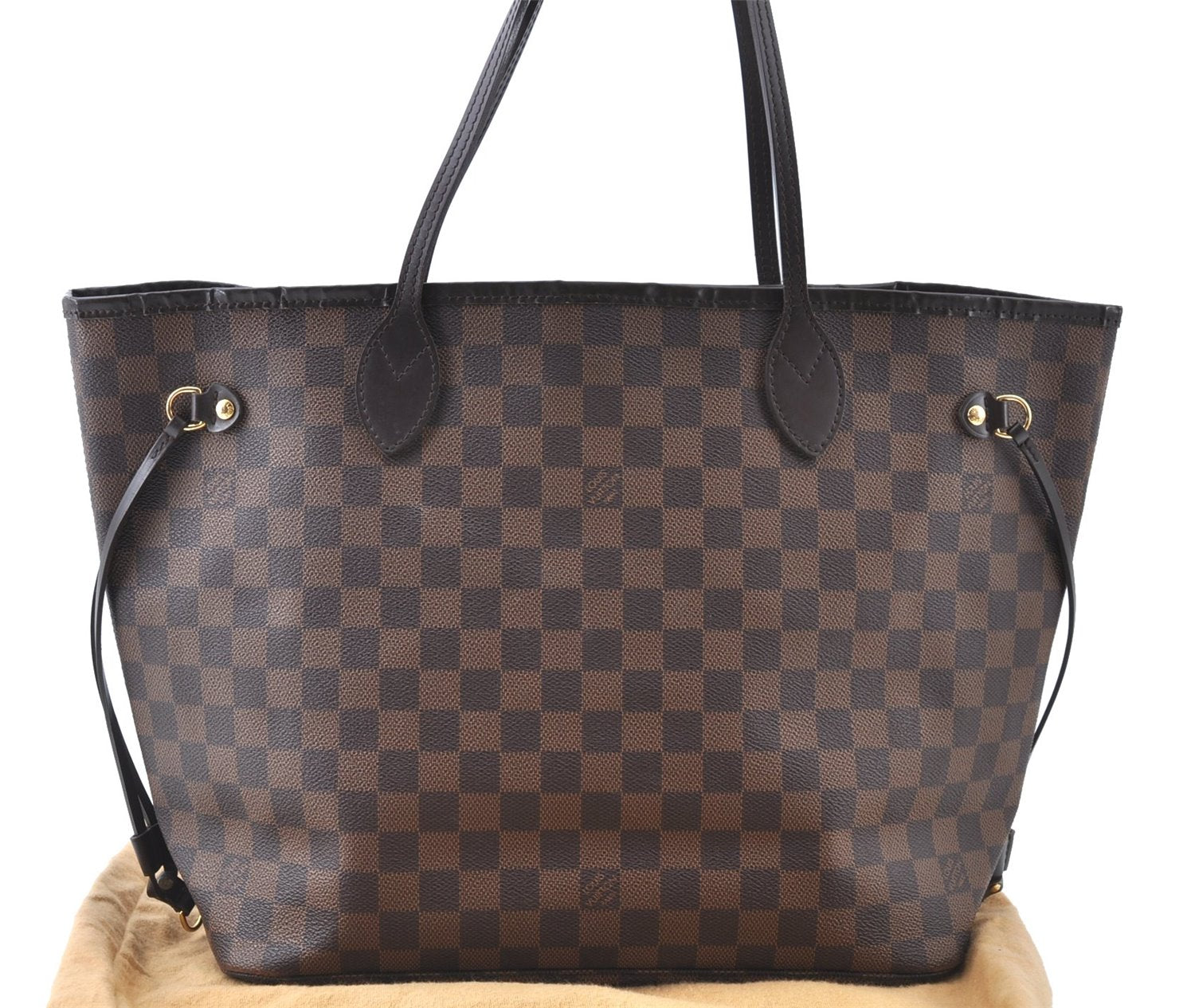 Authentic Louis Vuitton Damier Neverfull GM Shoulder Tote Bag N51106 LV J7158