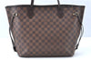 Authentic Louis Vuitton Damier Neverfull GM Shoulder Tote Bag N51106 LV J7158