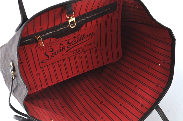 Authentic Louis Vuitton Damier Neverfull GM Shoulder Tote Bag N51106 LV J7158