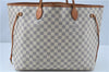 Authentic Louis Vuitton Damier Azur Neverfull GM N51108 Shoulder Tote Bag J7161