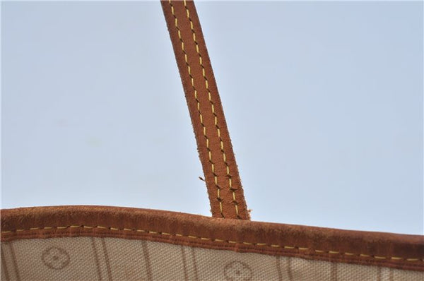 Authentic Louis Vuitton Damier Azur Neverfull GM N51108 Shoulder Tote Bag J7161