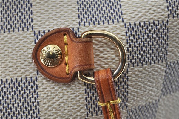 Authentic Louis Vuitton Damier Azur Neverfull GM N51108 Shoulder Tote Bag J7161