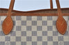 Authentic Louis Vuitton Damier Azur Neverfull GM N51108 Shoulder Tote Bag J7161