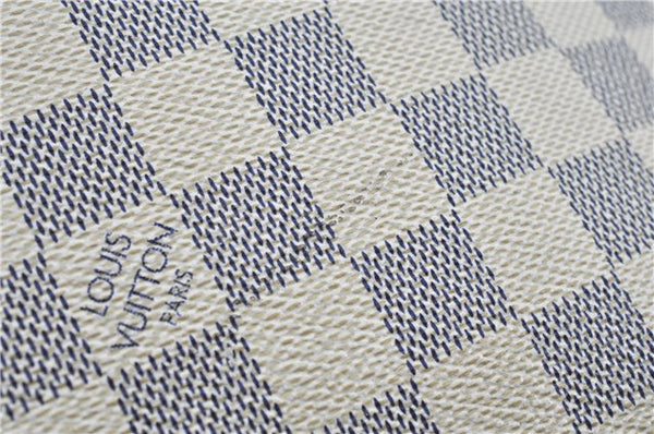 Authentic Louis Vuitton Damier Azur Neverfull GM N51108 Shoulder Tote Bag J7161