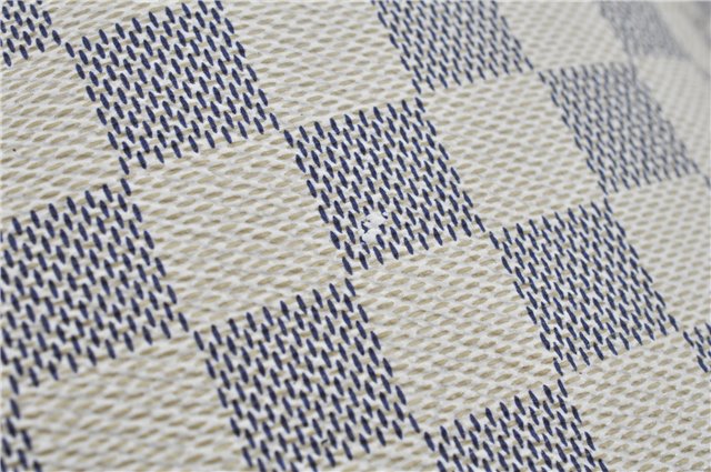 Authentic Louis Vuitton Damier Azur Neverfull GM N51108 Shoulder Tote Bag J7161