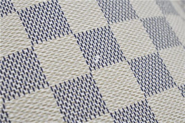 Authentic Louis Vuitton Damier Azur Neverfull GM N51108 Shoulder Tote Bag J7161