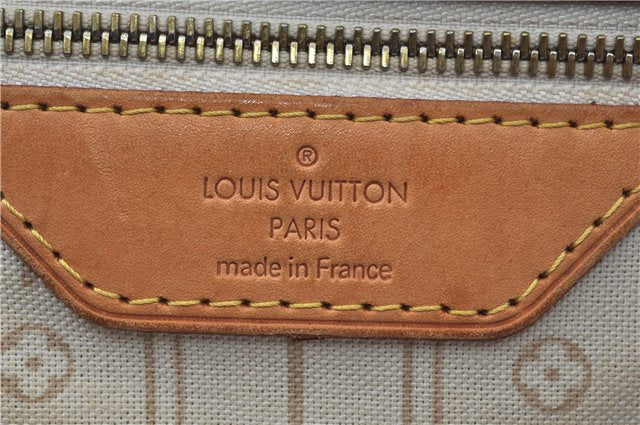 Authentic Louis Vuitton Damier Azur Neverfull GM N51108 Shoulder Tote Bag J7161