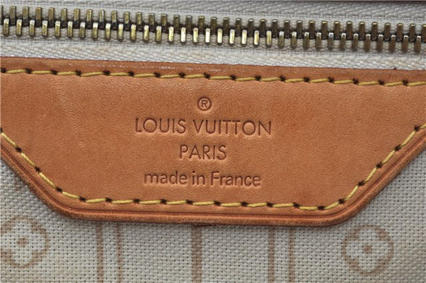 Authentic Louis Vuitton Damier Azur Neverfull GM N51108 Shoulder Tote Bag J7161