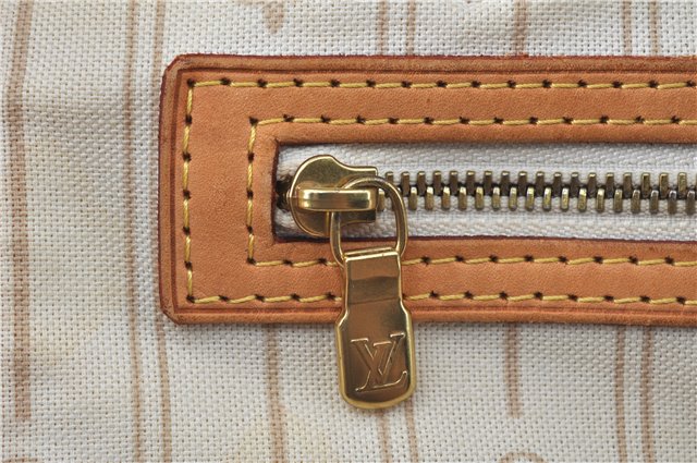 Authentic Louis Vuitton Damier Azur Neverfull GM N51108 Shoulder Tote Bag J7161