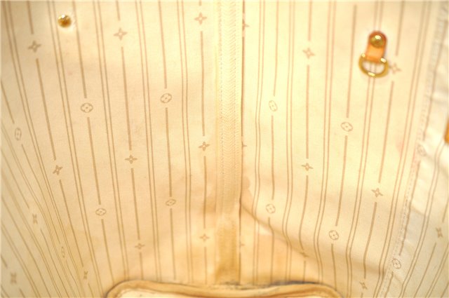 Authentic Louis Vuitton Damier Azur Neverfull GM N51108 Shoulder Tote Bag J7161