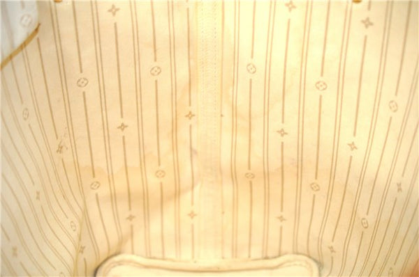 Authentic Louis Vuitton Damier Azur Neverfull GM N51108 Shoulder Tote Bag J7161