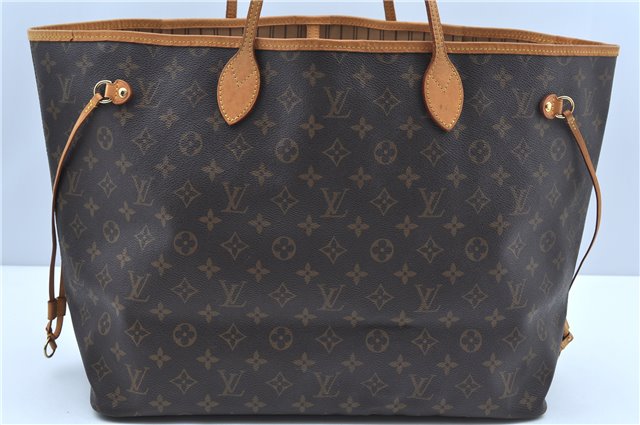 Authentic Louis Vuitton Monogram Neverfull GM Shoulder Tote Bag M40157 LV J7865