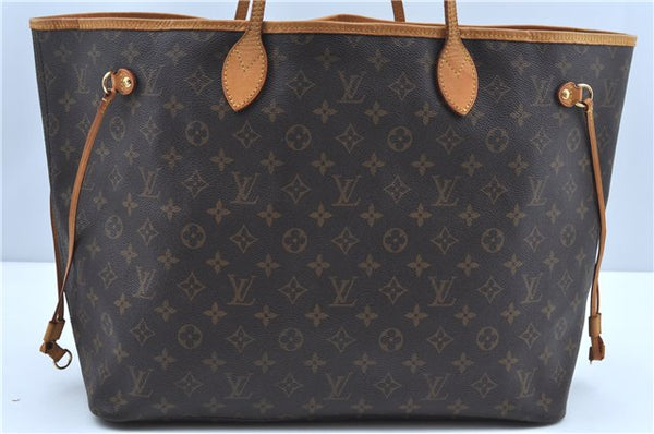 Authentic Louis Vuitton Monogram Neverfull GM Shoulder Tote Bag M40157 LV J7865