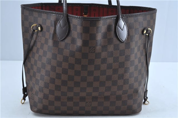 Authentic Louis Vuitton Damier Neverfull MM Shoulder Tote Bag N51105 LV J7869