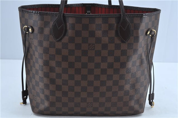 Authentic Louis Vuitton Damier Neverfull MM Shoulder Tote Bag N51105 LV J7869