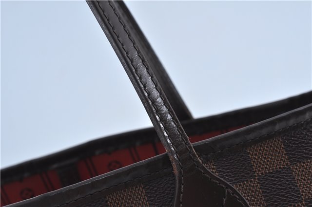 Authentic Louis Vuitton Damier Neverfull MM Shoulder Tote Bag N51105 LV J7869