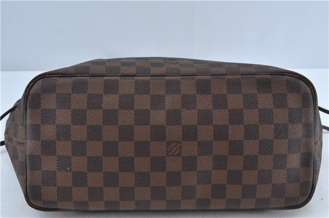 Authentic Louis Vuitton Damier Neverfull MM Shoulder Tote Bag N51105 LV J7869