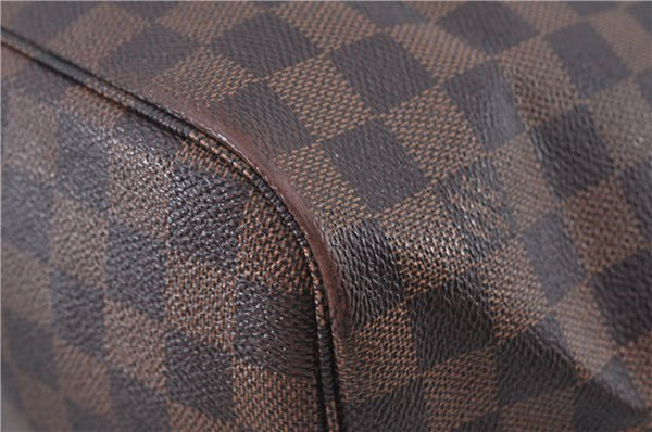 Authentic Louis Vuitton Damier Neverfull MM Shoulder Tote Bag N51105 LV J7869