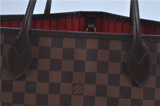 Authentic Louis Vuitton Damier Neverfull MM Shoulder Tote Bag N51105 LV J7869