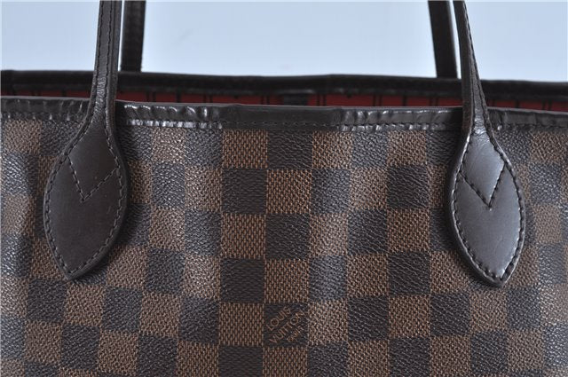 Authentic Louis Vuitton Damier Neverfull MM Shoulder Tote Bag N51105 LV J7869