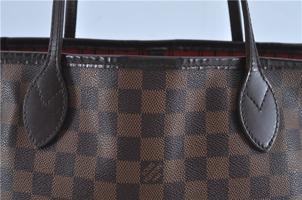 Authentic Louis Vuitton Damier Neverfull MM Shoulder Tote Bag N51105 LV J7869