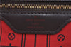 Authentic Louis Vuitton Damier Neverfull MM Shoulder Tote Bag N51105 LV J7869