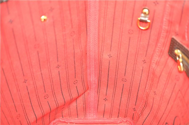 Authentic Louis Vuitton Damier Neverfull MM Shoulder Tote Bag N51105 LV J7869