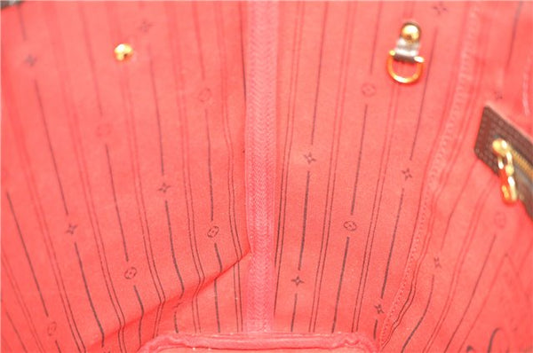 Authentic Louis Vuitton Damier Neverfull MM Shoulder Tote Bag N51105 LV J7869