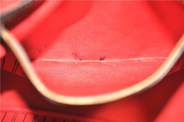 Authentic Louis Vuitton Damier Neverfull MM Shoulder Tote Bag N51105 LV J7869